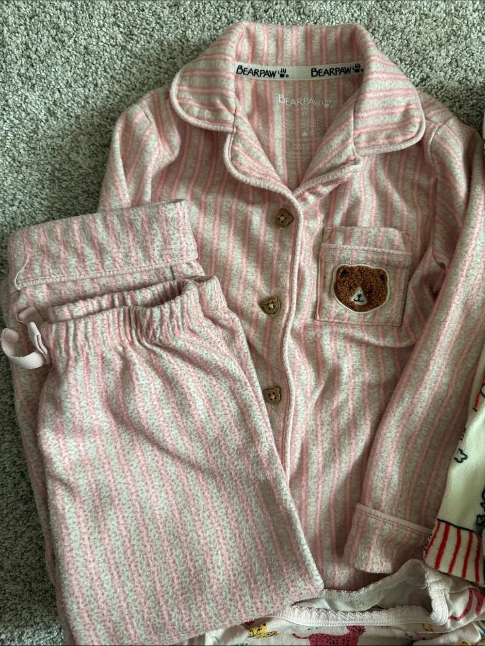 Toddler 3T Girls Mixed Character Pajama Set Bundle
